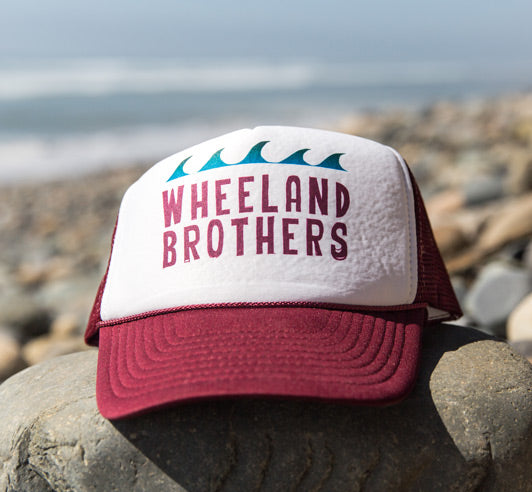 Beach wave surf hat trucker wheeland brothers